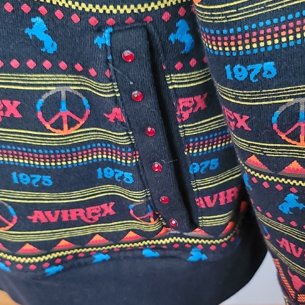 Avirex Women's Colorful Patterned Zip-Up Jacket - Picture 7 of 10